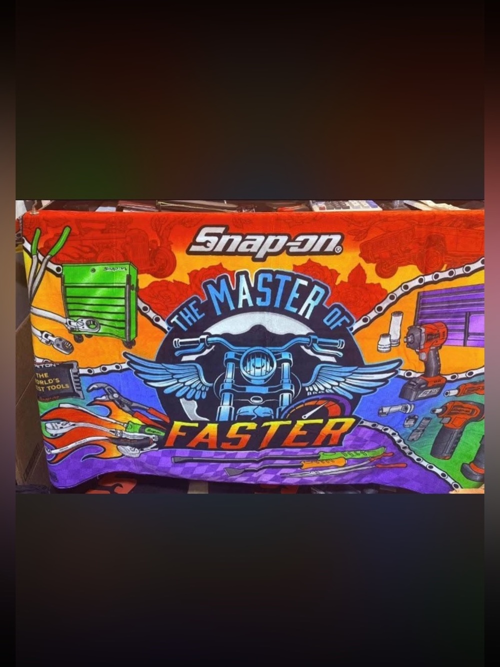 Snap-on The Master of Faster Graphic Towel - Multicolor 2026